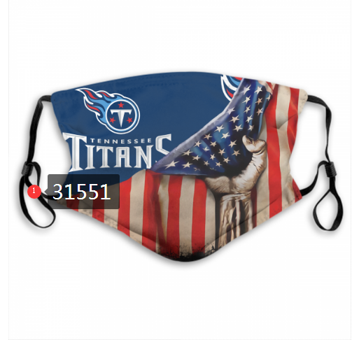 NFL 2020 Tennessee Titans #35 Dust mask with filter